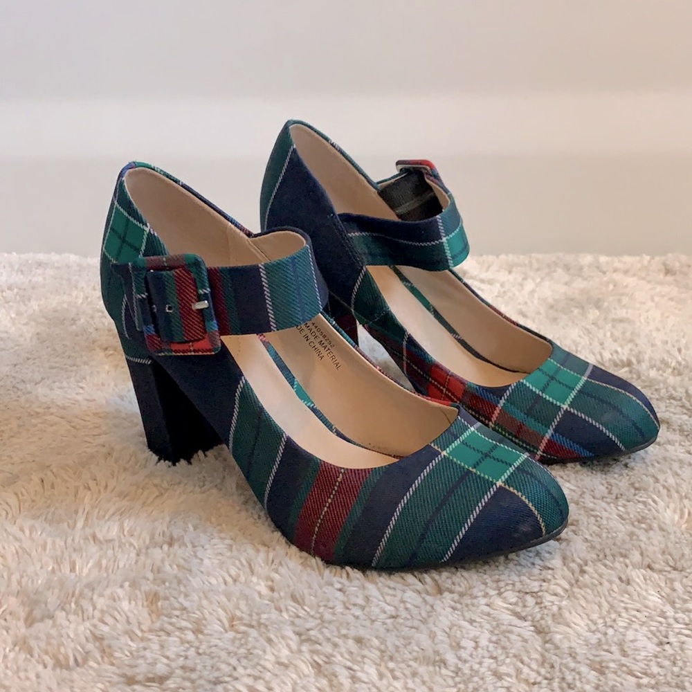 Cato Plaid heels